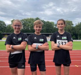 Strahlende Sieger v.l. Nele Zwicker, Maximilian Faust, Johanna Faust